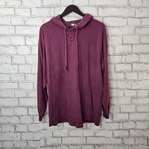 Fluid Blues vintage long sleeve hooded top